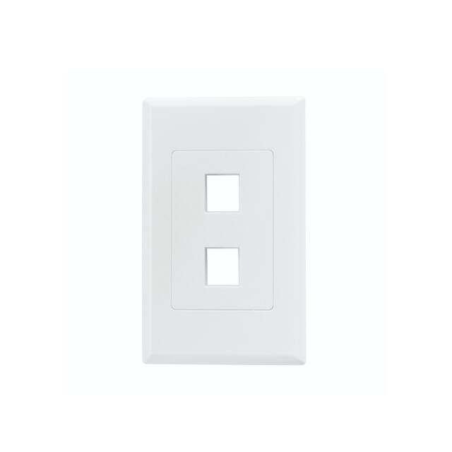 FPDS2-W HellermannTyton  Keystone Faceplates Frames